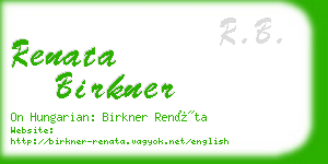 renata birkner business card